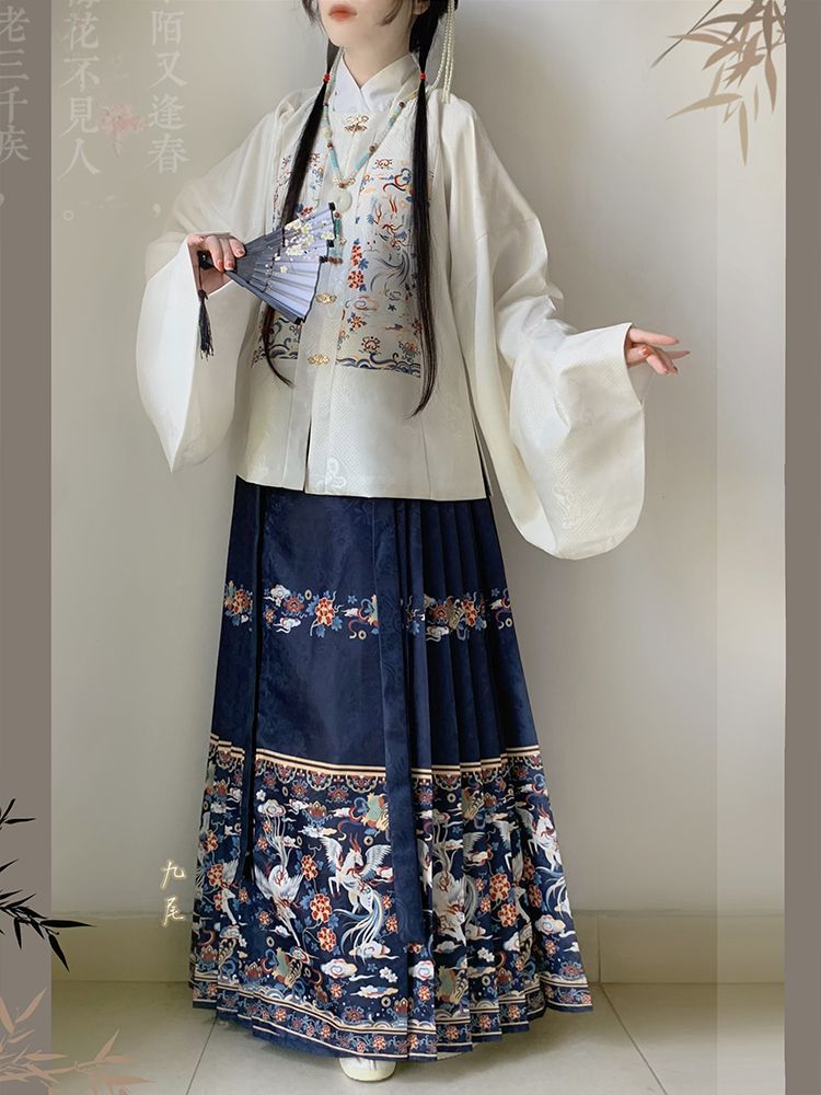 Jacquard Chinese Style Skirt for Women product photo - Zhongguo Hanfu