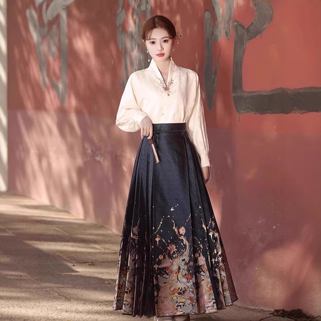 Neo Chinese Style Skirt for Women product photo - Zhongguo Hanfu