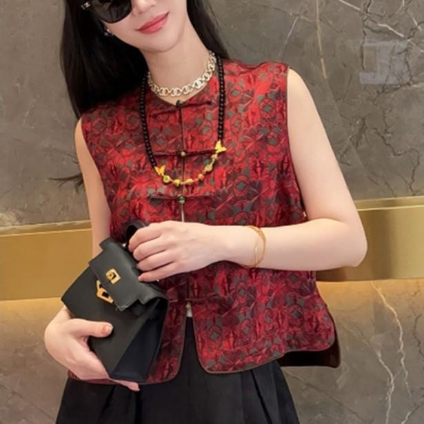 Neo Chinese Knot Buttons Tang Suit Jacket for Women product photo - Zhongguo Hanfu
