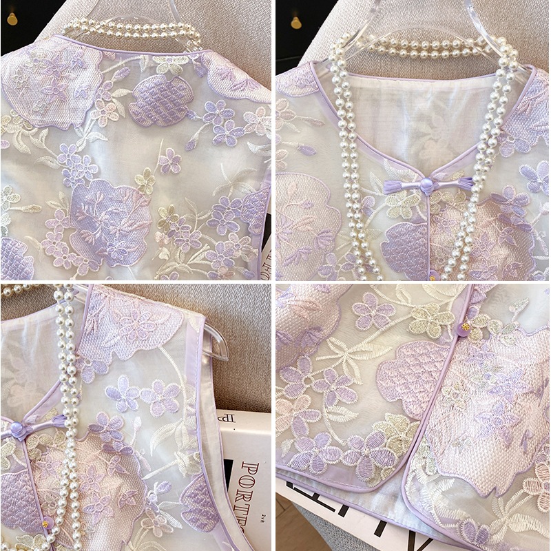 Neo Chinese Embroidered Tang Suit Jacket for Women product photo - Zhongguo Hanfu