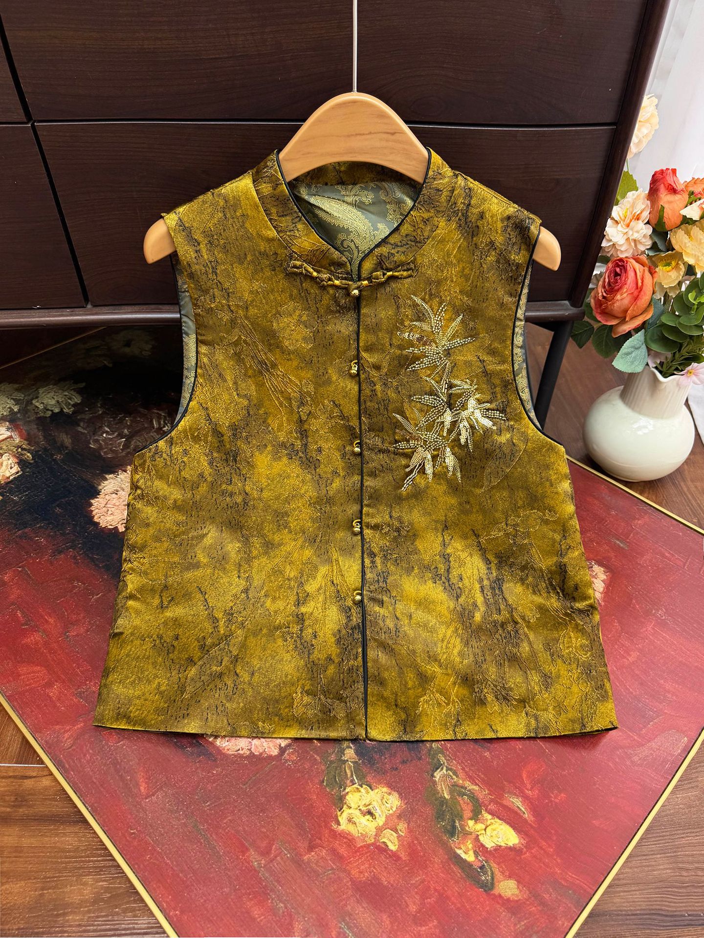Neo Chinese Jacquard Tang Suit Jacket for Women product photo - Zhongguo Hanfu