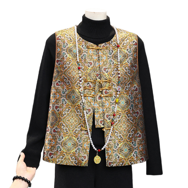 Neo Chinese Knot Buttons Chinese Style Top Blouse for Women product photo - Zhongguo Hanfu