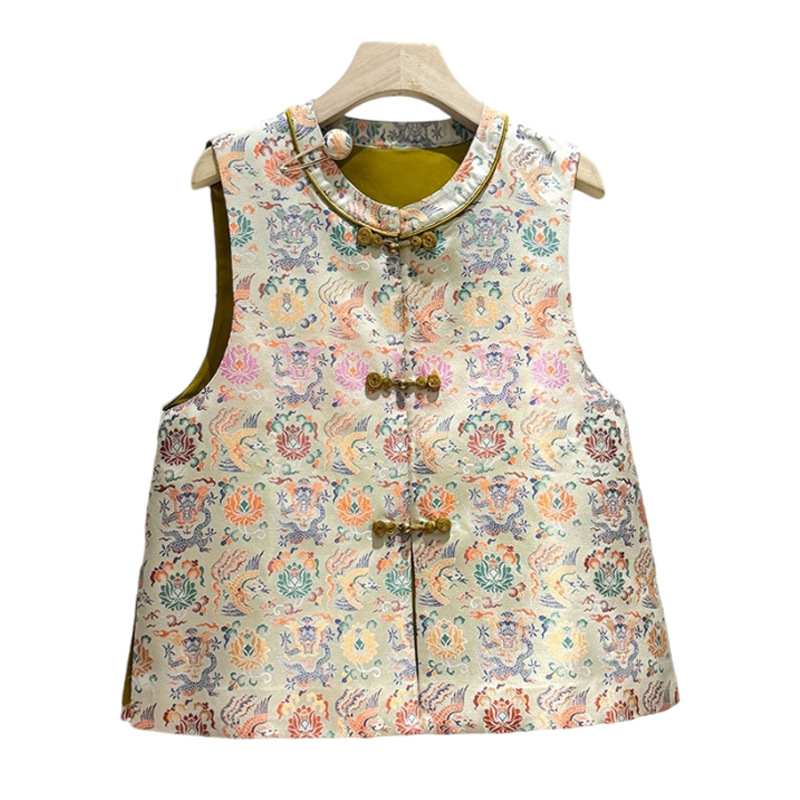 Neo Chinese Jacquard Chinese Style Top Blouse for Women product photo - Zhongguo Hanfu