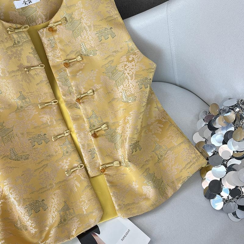 Neo Chinese Jacquard Chinese Style Top Blouse for Women product photo - Zhongguo Hanfu