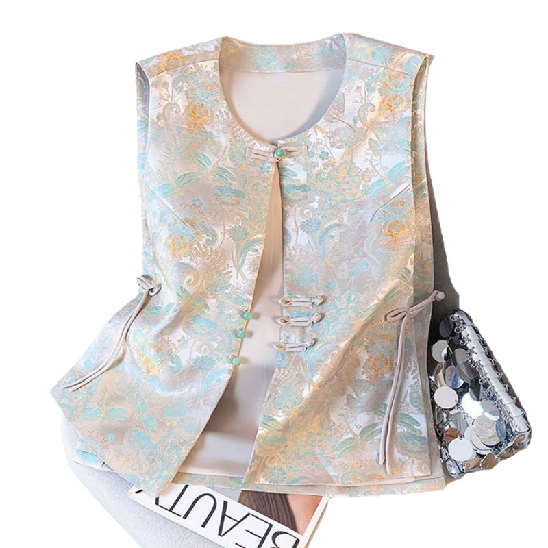 Neo Chinese Jacquard Chinese Style Top Blouse for Women product photo - Zhongguo Hanfu