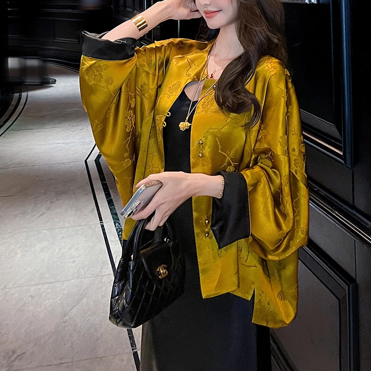 Neo Chinese Jacquard Chinese Style Top Blouse for Women product photo - Zhongguo Hanfu