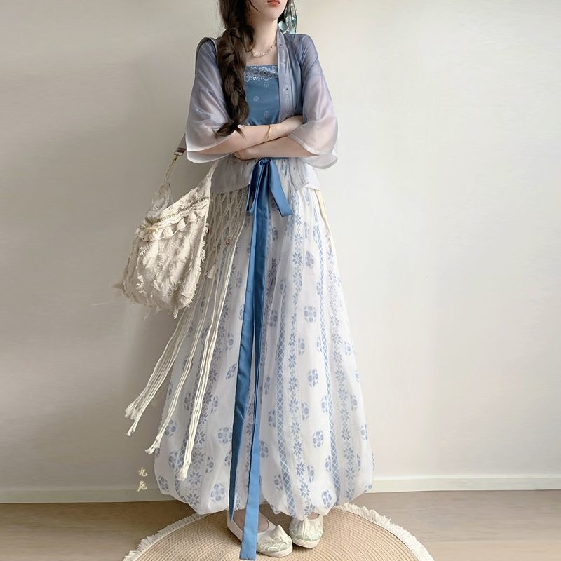 Neo Chinese Wide Leg Pants for Women product photo - Zhongguo Hanfu