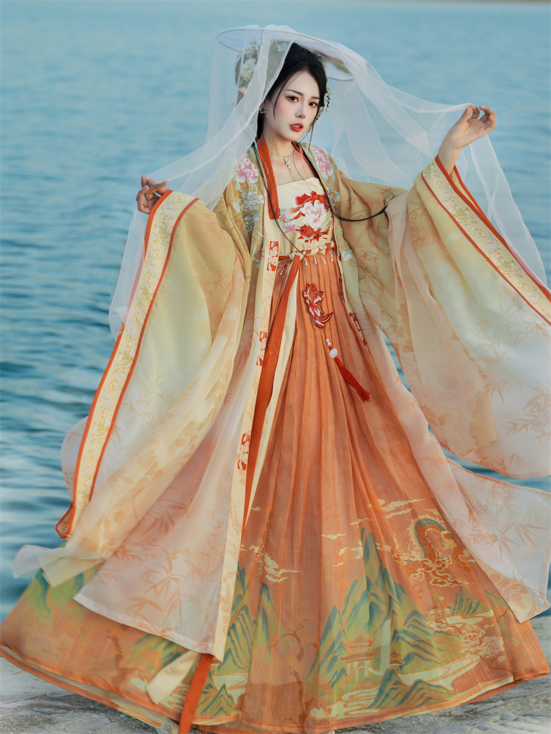 Neo Chinese Embroidered Chinese Style Skirt for Women product photo - Zhongguo Hanfu