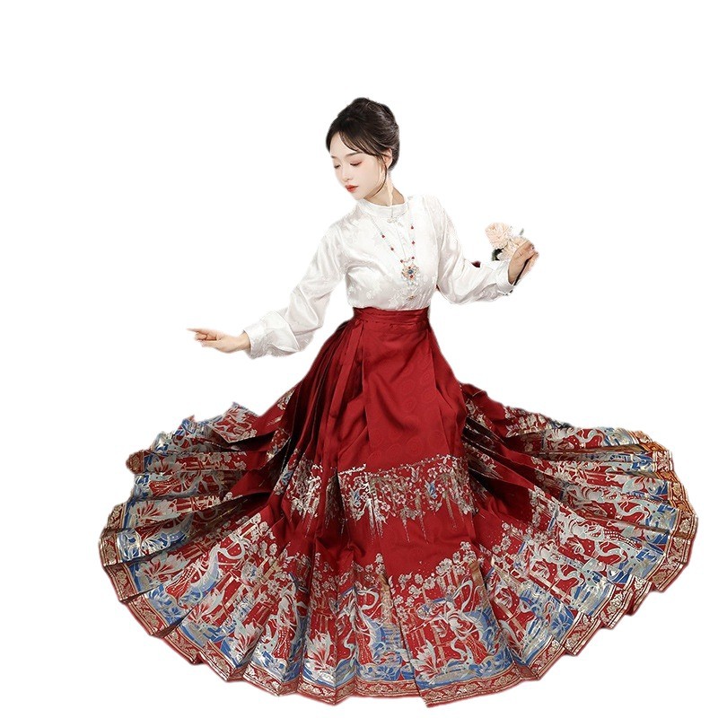 Neo Chinese Style Skirt for Women product photo - Zhongguo Hanfu