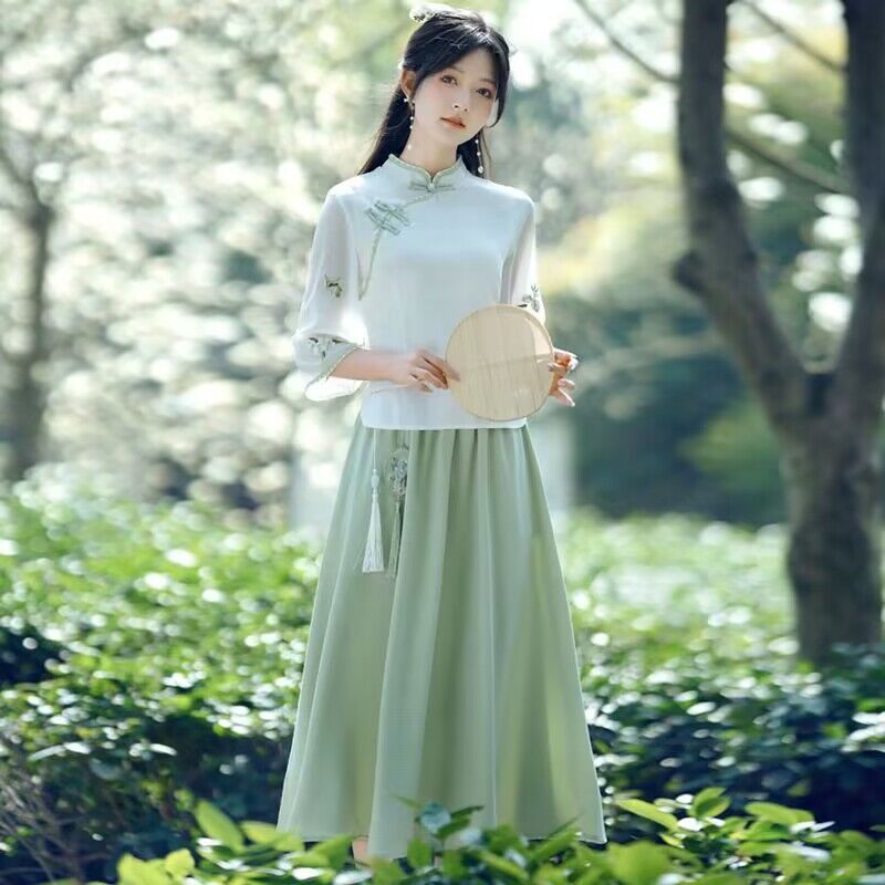 Neo Chinese Style Top Blouse for Women product photo - Zhongguo Hanfu