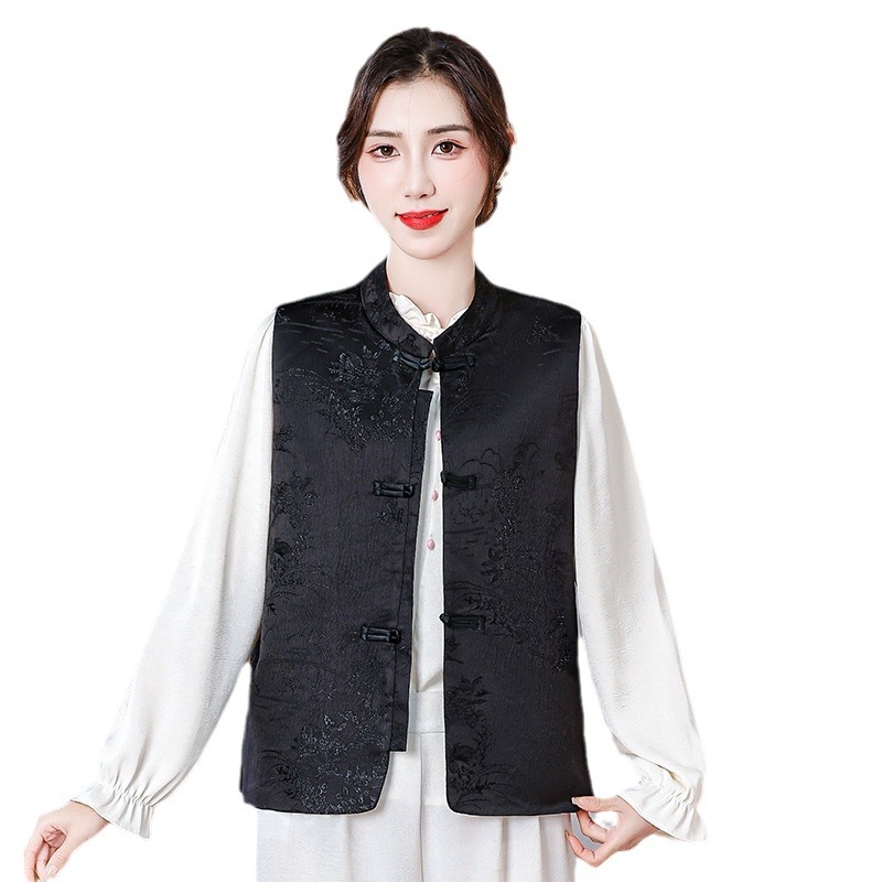 Neo Chinese Jacquard Tang Suit Jacket for Women product photo - Zhongguo Hanfu